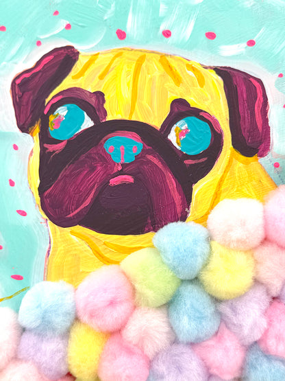 Dreamtime - Original Pug Painting - 100 Paintings Unleashed no. 3