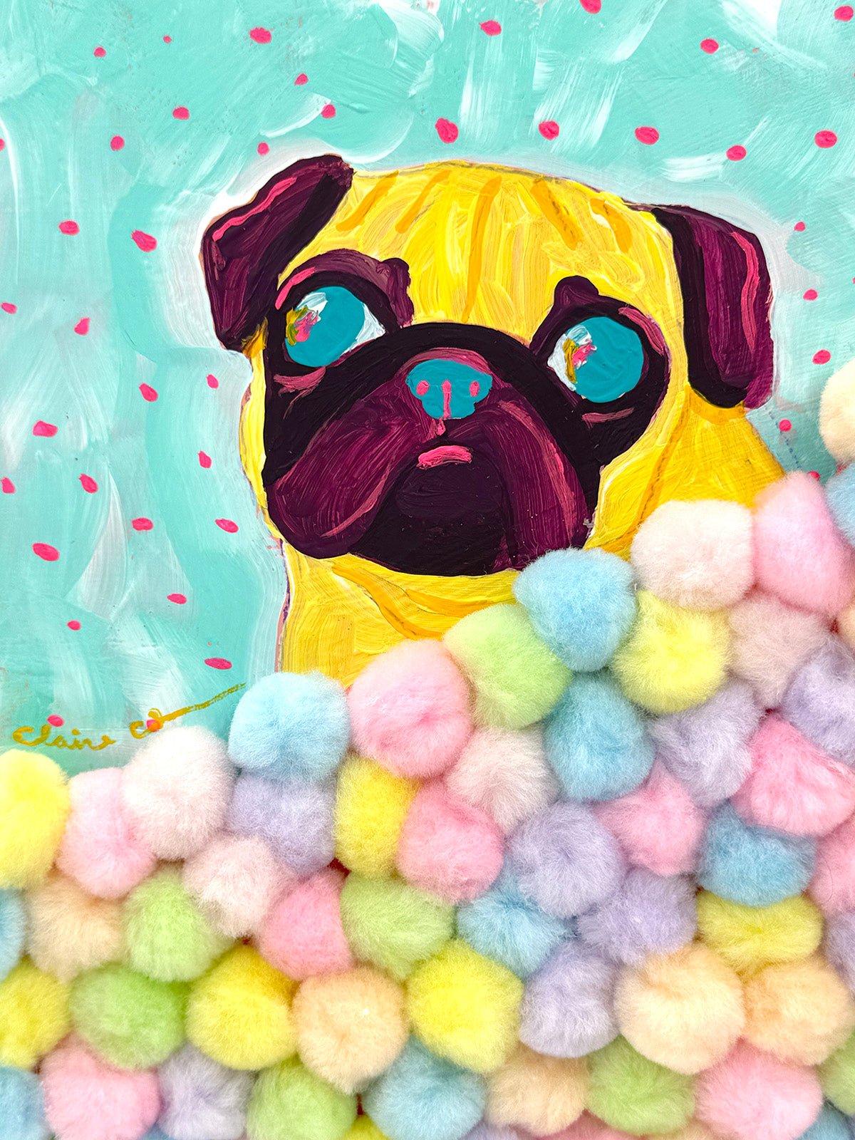 Dreamtime - Original Pug Painting - 100 Paintings Unleashed no. 3
