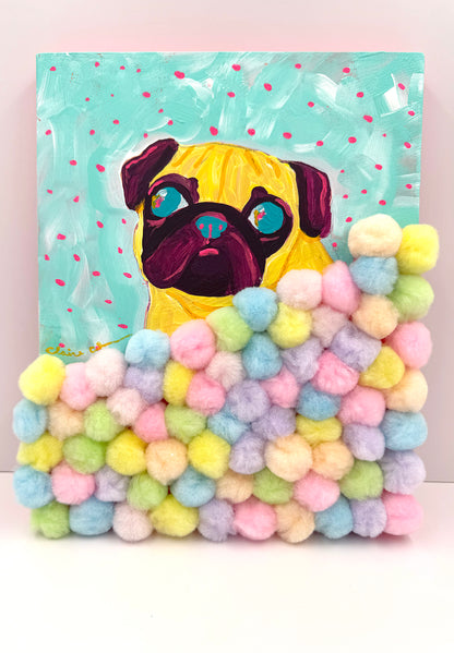 Dreamtime - Original Pug Painting - 100 Paintings Unleashed no. 3