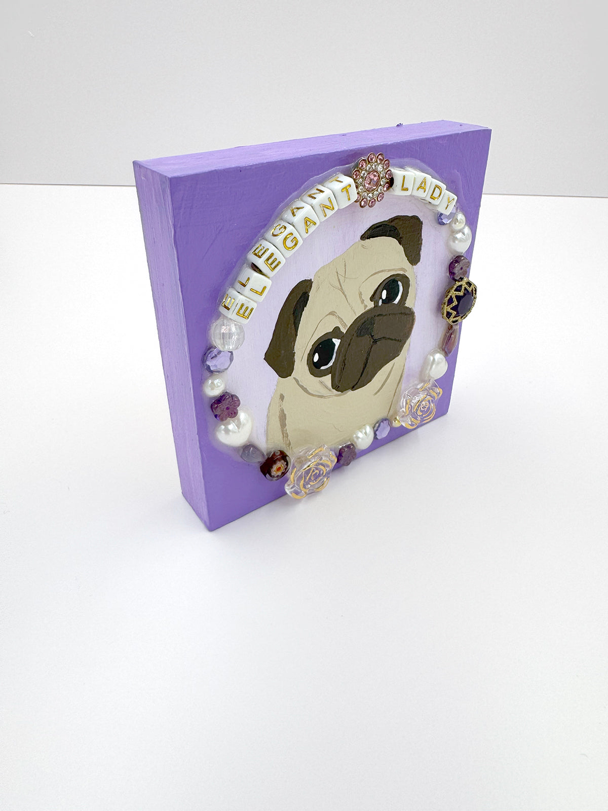 Elegant Lady - Original Pug Painting - 100 Paintings Unleashed no. 12