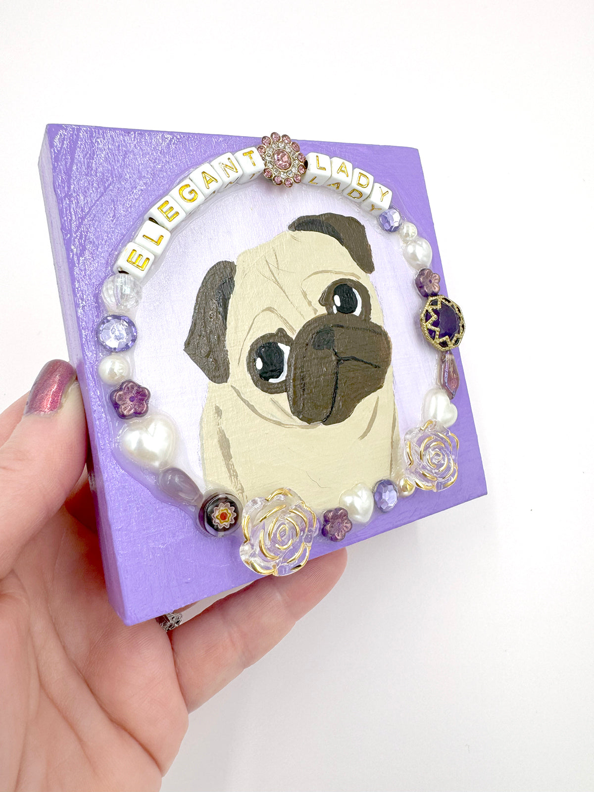 Elegant Lady - Original Pug Painting - 100 Paintings Unleashed no. 12