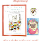 Special Limited Re-Release! Flat Faced Friends - Pug Adult Coloring Book - Signed - With Bonuses!