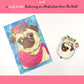Special Limited Re-Release! Flat Faced Friends - Pug Adult Coloring Book - Signed - With Bonuses!