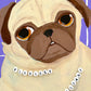 Flakiest Croissant - Original Pug Painting - 100 Paintings Unleashed no. 7