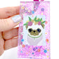 Pug Bag Charm - Flower Crown Pug