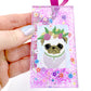 Pug Bag Charm - Flower Crown Pug