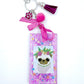 Pug Bag Charm - Flower Crown Pug