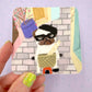 Oui Oui Baguette - Pug Vinyl Sticker