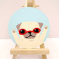 New Glasses - Original Pug Painting - 100 Paintings Unleashed no. 28