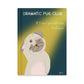 Dramatic Pug Club Hardcover Blank Journal