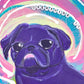 Hold On, Let Me Overthink It - Original Pug Painting - 100 Paintings Unleashed no. 25
