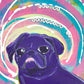 Hold On, Let Me Overthink It - Original Pug Painting - 100 Paintings Unleashed no. 25