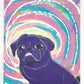 Hold On, Let Me Overthink It - Original Pug Painting - 100 Paintings Unleashed no. 25