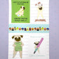 Journaling Pugs - Vinyl Sticker Sheet