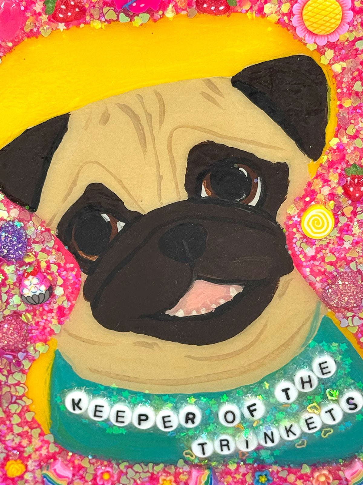 Keeper Of The Trinkets - Original Pug Painting - 100 Paintings Unleashed no. 4