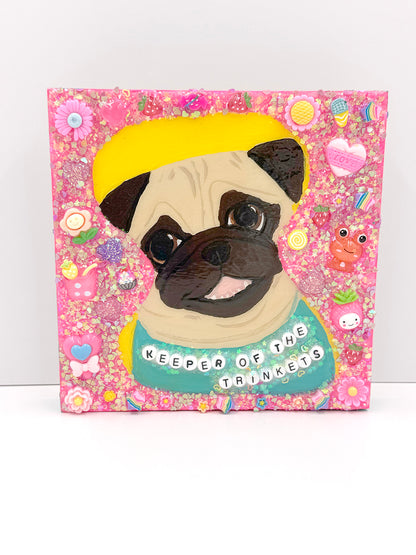 Keeper Of The Trinkets - Original Pug Painting - 100 Paintings Unleashed no. 4