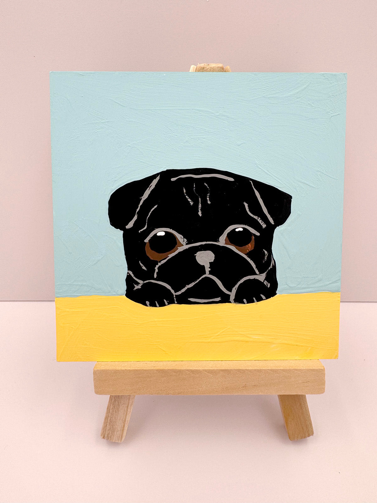 Whatcha' Up To? - Original Pug Painting - 100 Paintings Unleashed no. 55