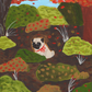Fall Meadow - Original Pug Painting