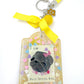 Pug Bag Charm - Most Special Girl (Black Pug)