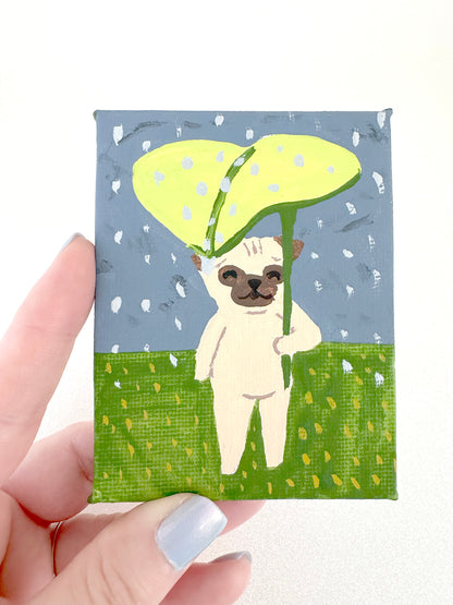 My Neighbor Pug - 2025 Miniature Painting Collection - 25/50 - Original Painting