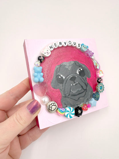 Nervous - Original Pug Painting - 100 Paintings Unleashed no. 9