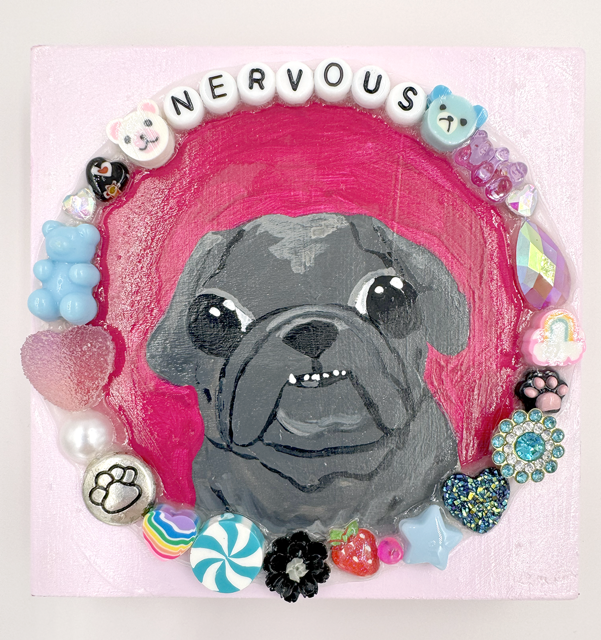 Nervous - Original Pug Painting - 100 Paintings Unleashed no. 9