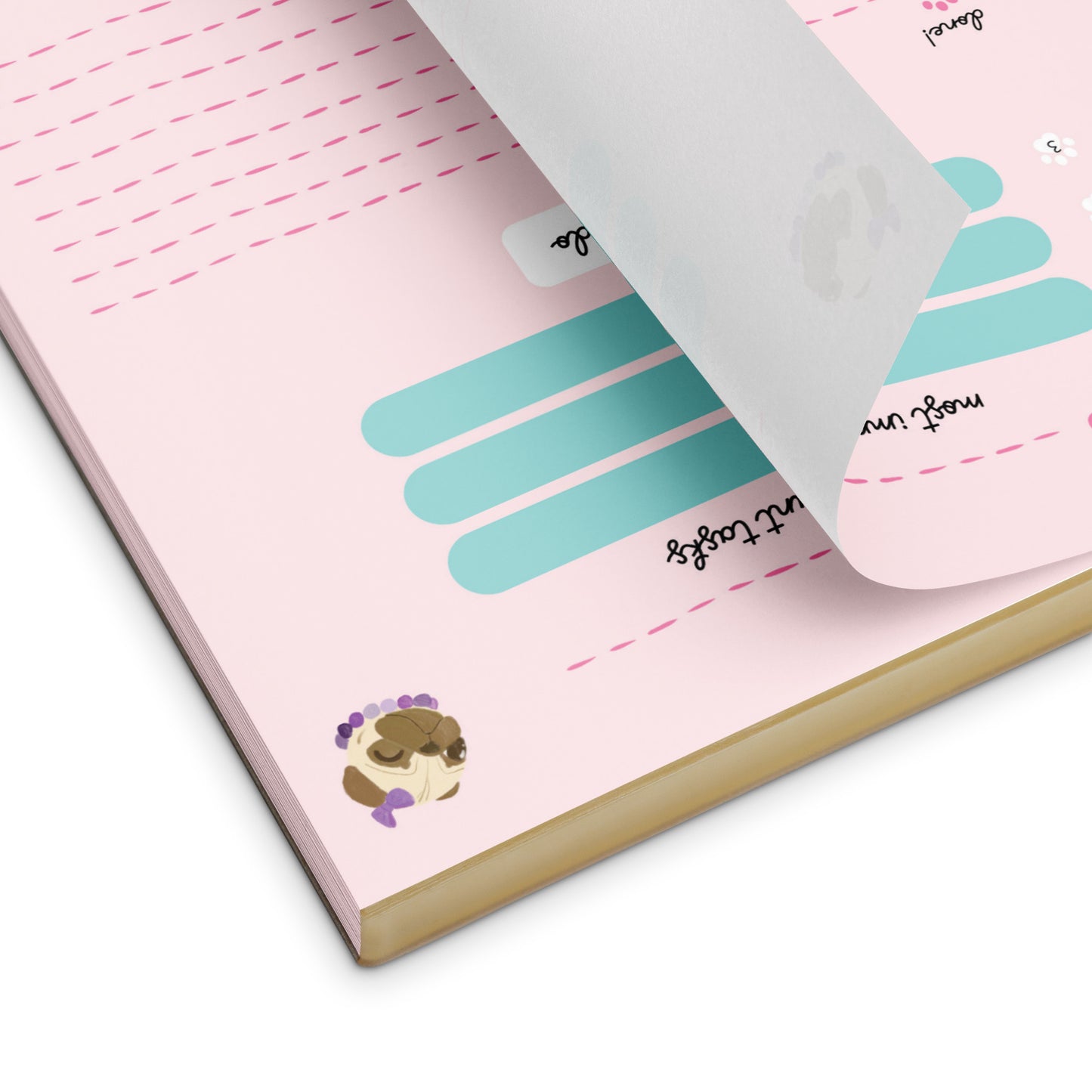 Fawn Pugs Cute Daily To-Do List Notepad