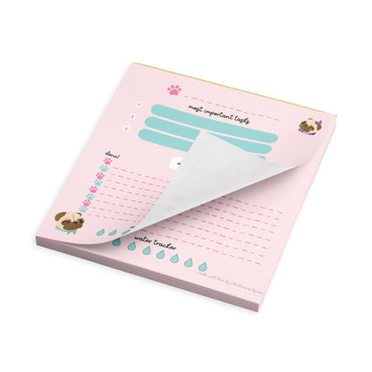Fawn Pugs Cute Daily To-Do List Notepad