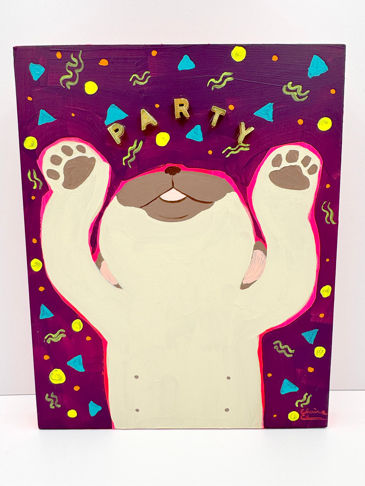 Party! - Original Pug Painting - 100 Paintings Unleashed no. 24