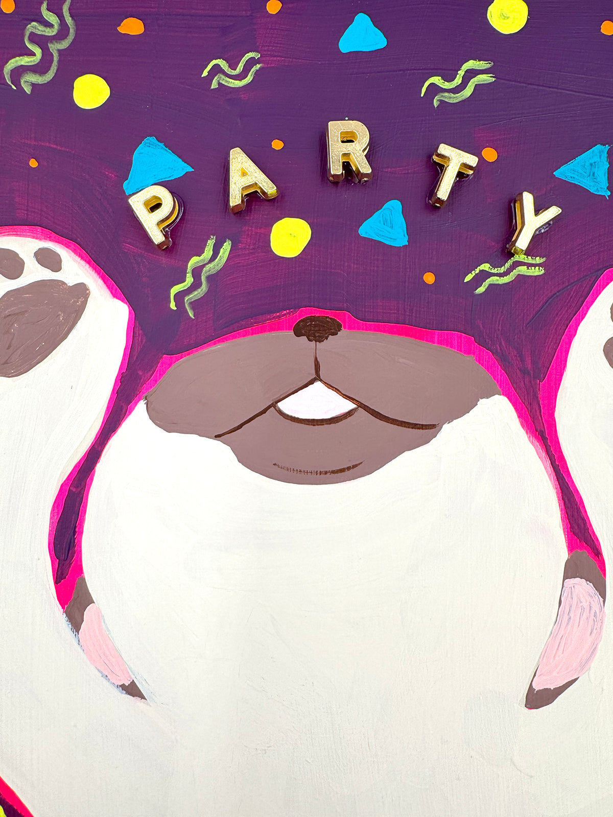 Party! - Original Pug Painting - 100 Paintings Unleashed no. 24