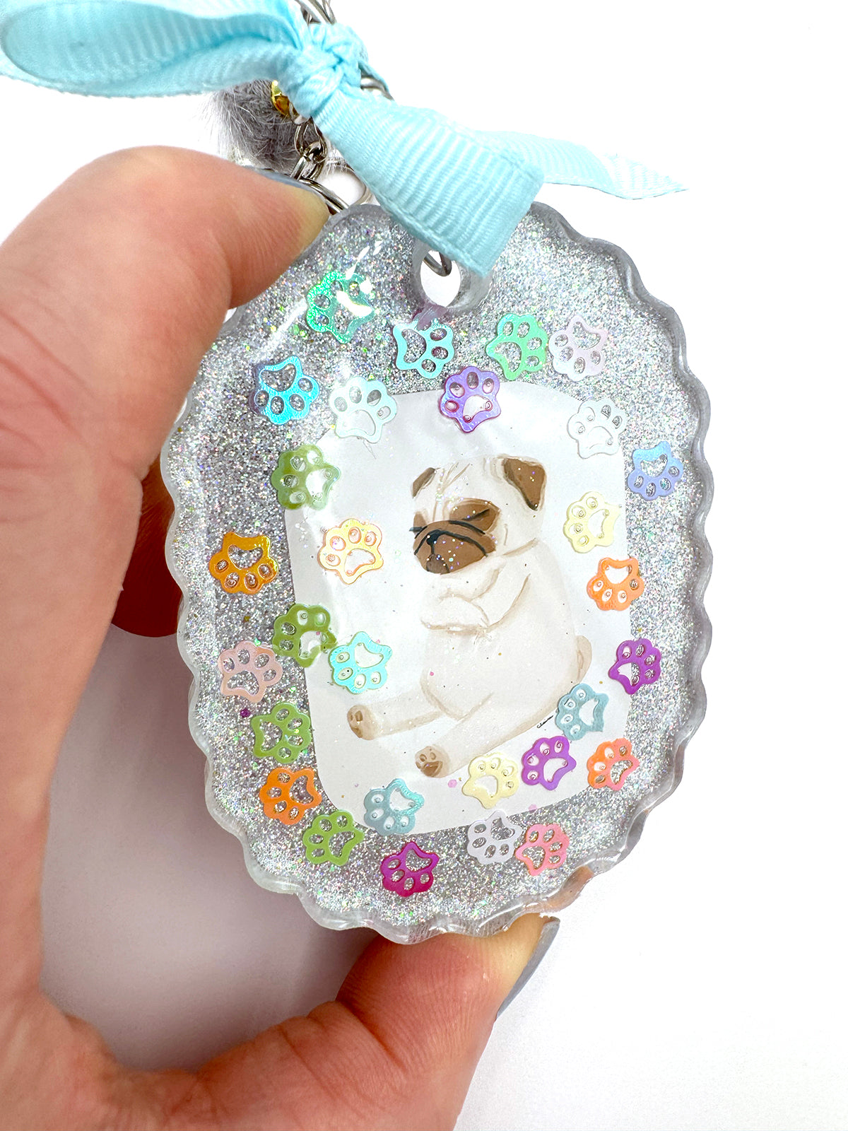 Pug Bag Charm - Petulant Pug