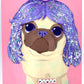 Power Wig - Original Pug Painting - 100 Paintings Unleashed no. 16