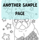 Sprinkle Happiness - Instantly Downloadable Printable Pug Art Coloring Book