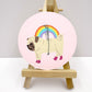 Rainbow Delivery Service - Original Pug Painting - 100 Paintings Unleashed no. 37