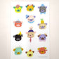Rainbow Pug Faces - Vinyl Sticker Sheet