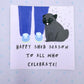 Happy Shed Season To All Who Celebrate! - Funny Black Pug Vinyl Sticker