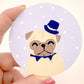 Dapper Gentleman - Original Pug Painting - 100 Paintings Unleashed no. 35