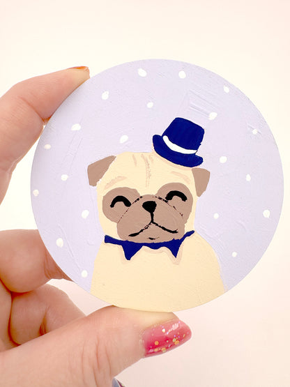 Dapper Gentleman - Original Pug Painting - 100 Paintings Unleashed no. 35
