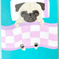 Sleeping In - Original Pug Painting