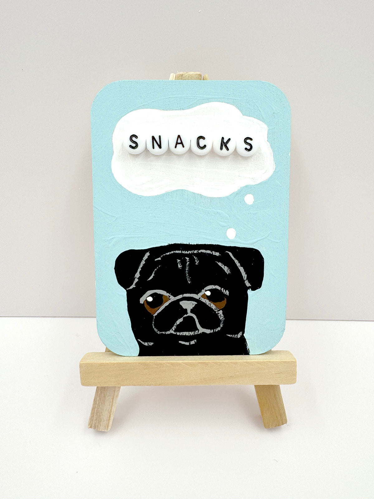 Snacks - Original Pug Painting - 100 Paintings Unleashed no. 40