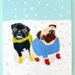 Snow Day - Original Pug Painting