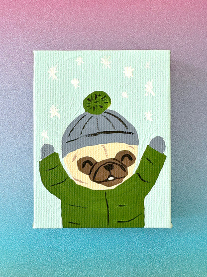 Snow Day - 2025 Miniature Painting Collection - 35/50 - Original Painting