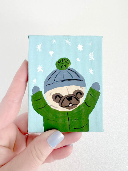 Snow Day - 2025 Miniature Painting Collection - 35/50 - Original Painting