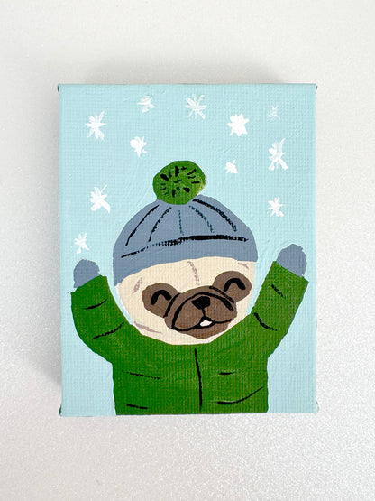 Snow Day - 2025 Miniature Painting Collection - 35/50 - Original Painting
