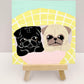 As Snug As Two Pugs In A Rug - Original Pug Painting - 100 Paintings Unleashed no. 57