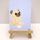 Almost Matching Socks - Original Pug Painting - 100 Paintings Unleashed no. 38