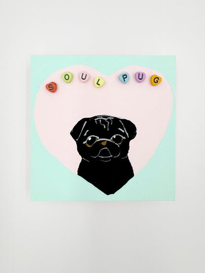 Soul Pug - Original Pug Painting - 100 Paintings Unleashed no. 60