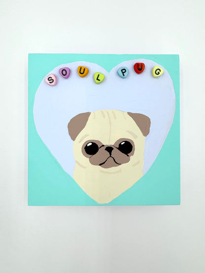 Soul Pug - Original Pug Painting - 100 Paintings Unleashed no. 59