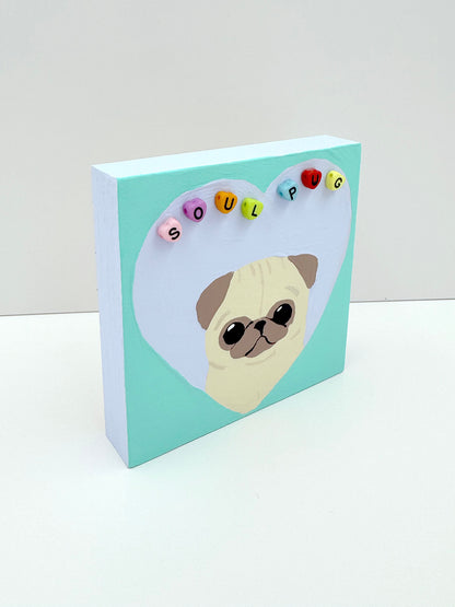 Soul Pug - Original Pug Painting - 100 Paintings Unleashed no. 59