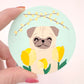 It's Spring! - Original Pug Painting - 100 Paintings Unleashed no. 30